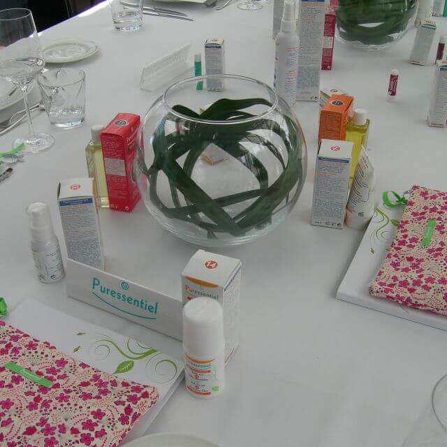 Evento Puressentiel Muestra de productos del Evento Puressentiel
